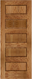 Raised  Panel   Breakers  White Oak  Doors